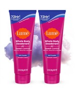 Lume Whole Body Deodorant Plus Sweat Control Smooth Cream Tube 72 Hour O... - $51.79