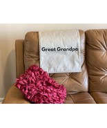 Headrest cover for recliners and family member” Great Grandpa”. Size 17x27 - $31.95