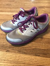 Vionic Shoes Womens size 9.5 walking runninh gray purple 1st ray technology - $15.40