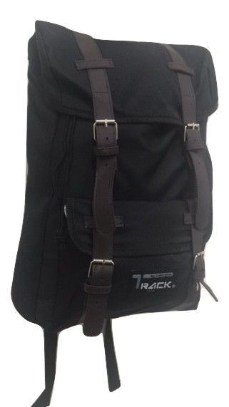 Black Backpack Bag Back Pack Fashion Rucksack Drawstring Closure Day Bag... - $17.82