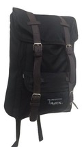 Black Backpack Bag Back Pack Fashion Rucksack Drawstring Closure Day Bag School - £14.35 GBP