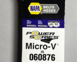 NAPA Auto Parts 25 060876 V-Ribbed Belt (Standard) K06 13/16&quot; X 88-1/8&quot; NEW - $39.59