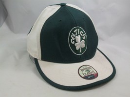 Boston Celtics Hardwood Classics NBA Hat 7 1/4 Fitted Green Beige Baseball Cap - £11.89 GBP