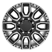 2011-2024 Chevy Silverado 2500 Black and Milled Aluminum 20&quot; 8 Lug Wheel... - £984.84 GBP