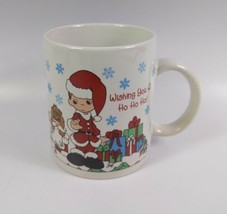 Precious Moments Wishing You a Ho Ho Ho Christmas Coffee Cup/Mug by Enesco - $14.85