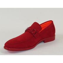 Men's TAYNO Shoes Soft Micro Suede Slip-on Loafer THE CAPRIO S Red image 4
