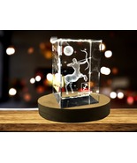 LED Base included | Sagittarius Zodiac Sign 3D Engraved Crystal Keepsake Gift - $39.99