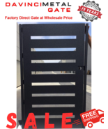 Contemporary Modern Metal Gate, Urban Gate, Custom Size Art Pedestrian - $22,531.06 MXN