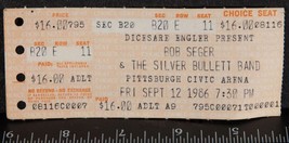 Vintage Bob Seger Ticket Stub Sept 12 1986 Pittsburgh Civic Arena Tob-
s... - $34.43