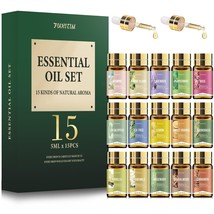 Essential Oils by FUHITIM,15 Pcs Essential Oil Set - for Diffuser, Massage, Frag - $23.74