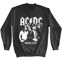 ACDC Highway to Hell Monochrome Sweater HTH Photo BW Rock Concert Tour M... - $46.50+