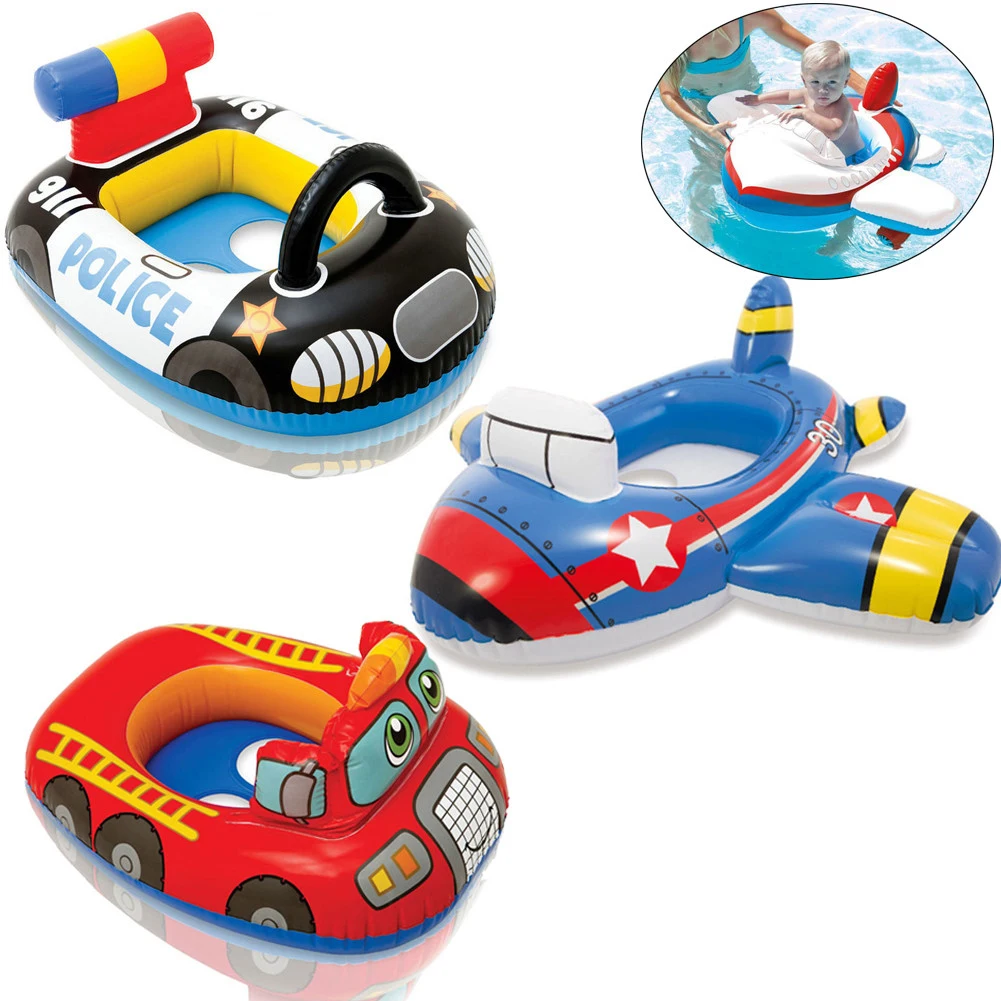 Kid Inflatable Swimming Ring Summer Swimming Pool Baby Float Car Shaped Circle - £19.36 GBP+