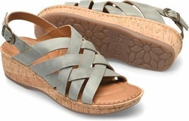 Born Women&#39;s Laila Leather Wedge Sandals 9 - £44.70 GBP