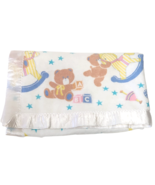 VINTAGE TRIBORO BABY INFANT SECURITY BLANKET TEDDY BEAR ROCKING HORSE SA... - £67.38 GBP