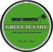 Matcha green tea clay mask  Green herbal clay facial mask Tea antioxidant mask - £13.95 GBP