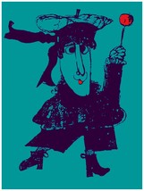 1927 Friendly witch holds red ball wand quality 18x24 Poster.Fun Decorative Art. - £22.03 GBP