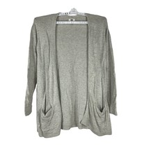 Old Navy Women&#39;s Gray Long Sleeved Cardigan Sweater Size L - £11.73 GBP