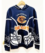 Chicago Bears Pullover Hoodie Sports Sweatshirt w/ Large Front Pocket Si... - £22.95 GBP