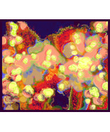 art Painting, original digital art on canvas ,"Luminous sprout"-René Castillo-Ra - $580.00