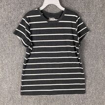 Time and Tru T-Shirt Women&#39;s Small 4-6 Striped Gray White Cotton Blend S - €4,07 EUR