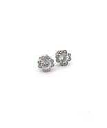 Natural Sapphire Diamond Earrings 14k W Gold 1.62 TCW Certified $3,950 2... - $1,079.10