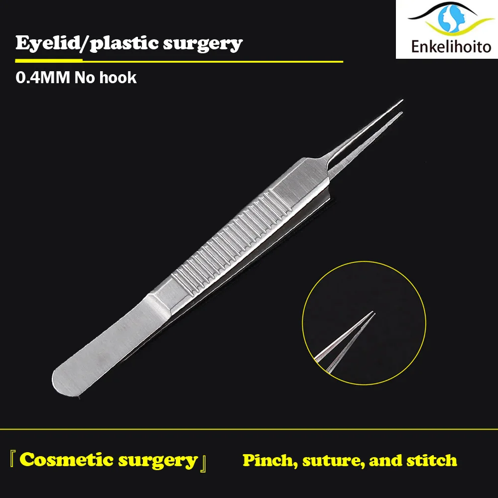 Eyelid double eyelid surgery tools have hooked hook free fat tweezers thumb200