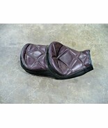 Kawasaki Motorcycle Dual Seat Brown and Black Leather Diamond Pattern USED - $1,425.37 MXN