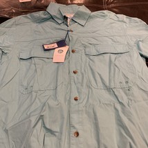 Nepallo Classic Mens Long Sleeve Blue Turquoise  Shirt Size Small-NEW-SH... - $39.48