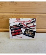 Vintage 1980 Jewelry Case Travel Size Travel Jewelry Box Mirrored - $22.24