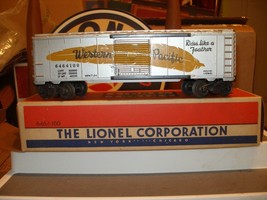 Lionel  6464-100 WESTERN PACIFIC YELLOW FEATHER BOXCAR WITH ORIGINAL BOX... - £114.10 GBP