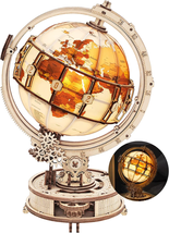 3D Wooden Puzzles for Adults Illuminated Globe with Stand 180Pcs 3D Puzz... - $70.02