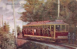 Streetcar Observation Car Portland Power &amp; Light Co Oregon 1909 postcard - £9.87 GBP