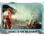 1980 Topps Star Wars ESB #184 Farewell To Yoda And Dagobah Luke Skywalker - £0.69 GBP
