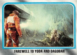 1980 Topps Star Wars ESB #184 Farewell To Yoda And Dagobah Luke Skywalker - £0.70 GBP