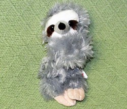 Wild Republic Sloth Wrist Hugger Slap Bracelet Plush Gray 8&quot; Stuffed Animal Toy - £8.61 GBP