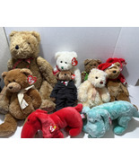 Ty Beanie Babies Lot of 10 BIG Vintage Beanie Babies 90s 2000’s 12”-22” - £76.99 GBP