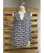Banana Republic Elephant Print Sleeveless Popover Blouse Size Small BBL JD - $10.88 CAD