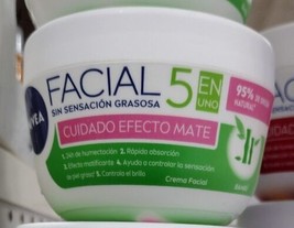 NIVEA FACIAL 5 CREMA EFECTO MATTE HIDRATANTE MATE EFFECT CREAM 200 ml -F... - £14.17 GBP