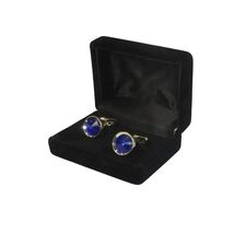 Men J.Valintin Cufflinks by Vitorofolo for French Cuff Shirt V35-26 Royal Blue image 2