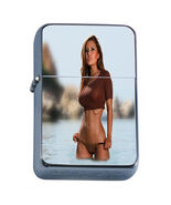 California Bikini Model PIn Up D3 Flip Top Oil Lighter Wind Resistant Fl... - $14.80
