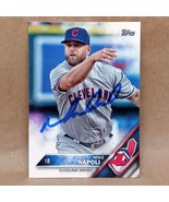 2016 Topps #595 Mike Napoli SIGNED Autograph Cleveland Indians Card - £11.76 GBP
