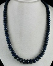 Dyed Sapphire Corundum Beads Round Faceted 1 L 803 Carats Big Gemstone Necklace - £224.18 GBP