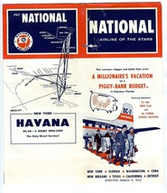 National Airlines Time Table March 1955 Airline of the Stars Havana DC-6 B - £46.56 GBP