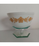 Pyrex Mixing Nesting Bowl 402 White Butterfly Gold With Flowers 1.5 Qt V... - $46.29 CAD