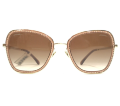 CHANEL Sunglasses 4277-B c.261/S5 Gold Cat Eye Crystal Frames with Brown Lenses - £199.50 GBP