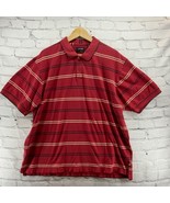 Izod FXG Polo Mens Sz XXL Red Striped Short Sleeve Golf Shirt - £13.59 GBP