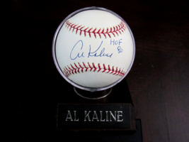Al Kaline Hof 1980 Detroit Tigers Signed Auto Oml Baseball Field Of Dreams Base - £134.52 GBP