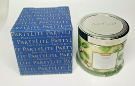 PartyLite 3-Wick Jar Candle with Lid New In Box Vanilla Coconut P1G/G73929 - £15.02 GBP