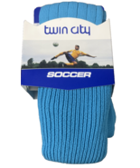 Twin City #FSHY Adult Soccer/All Sports Light Blue Socks Size Small-NEW-... - $355.23 MXN