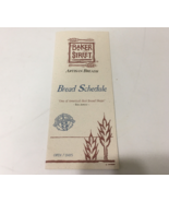 Defunct Pittsburgh PA  Baker Street artisan breads baking schedule pamphlet - €17,15 EUR